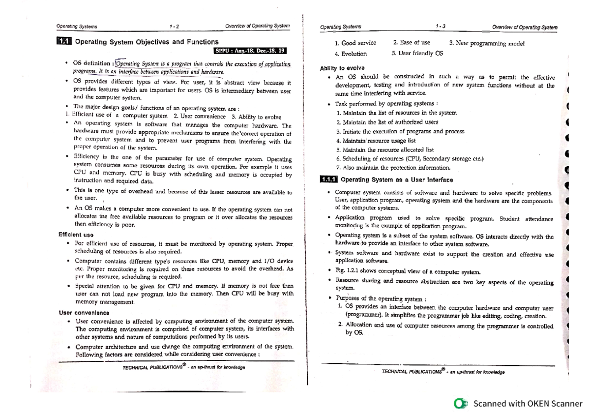 OS Techical - Textbook OF Operating System - Operating Systems Overview ...