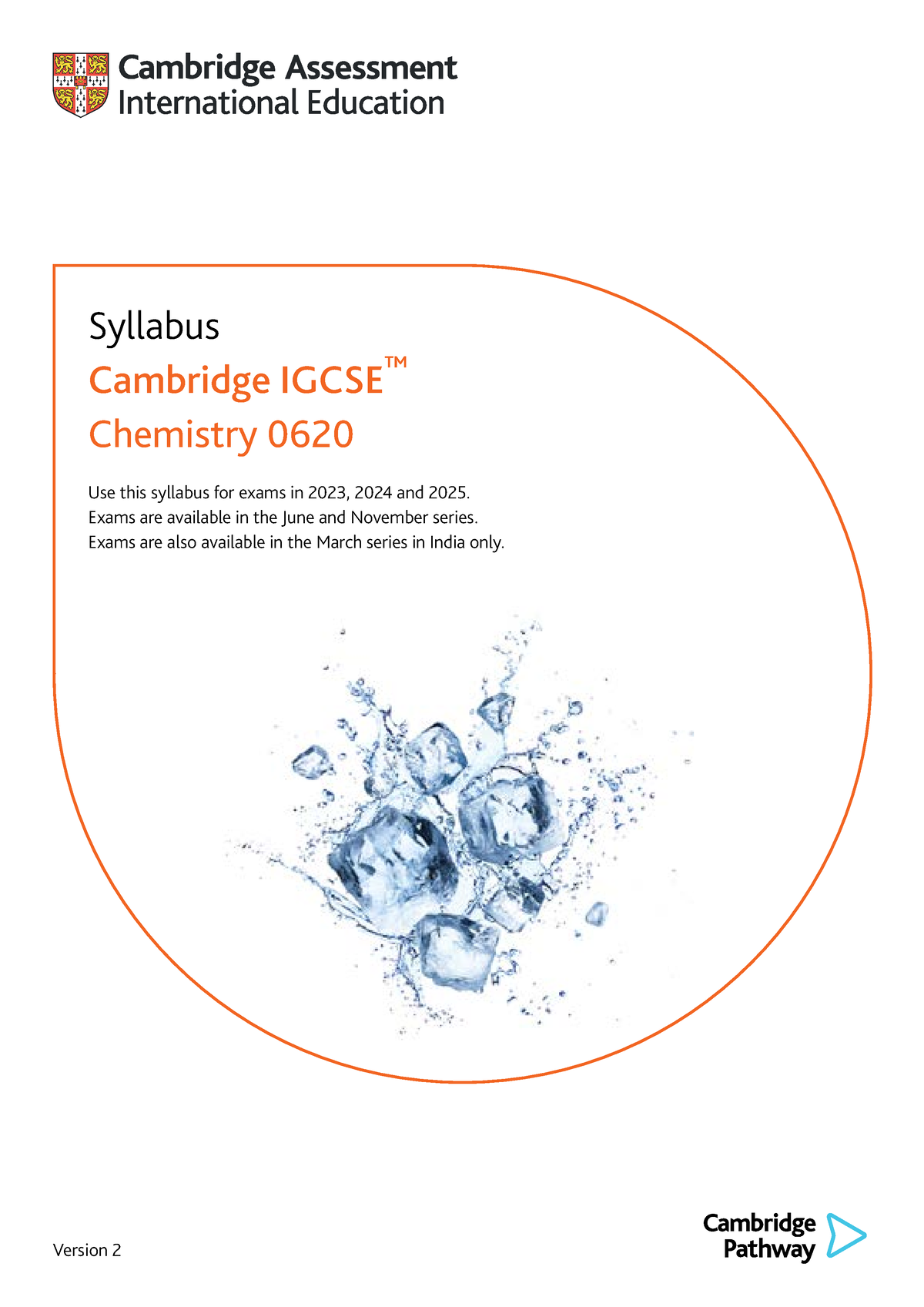 Syllabus - Version 2 Syllabus Cambridge IGCSE ™ Chemistry 0620 Use This ...