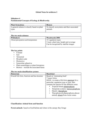 Bi 301 Global Ecology And Biogeography Wlu Studocu