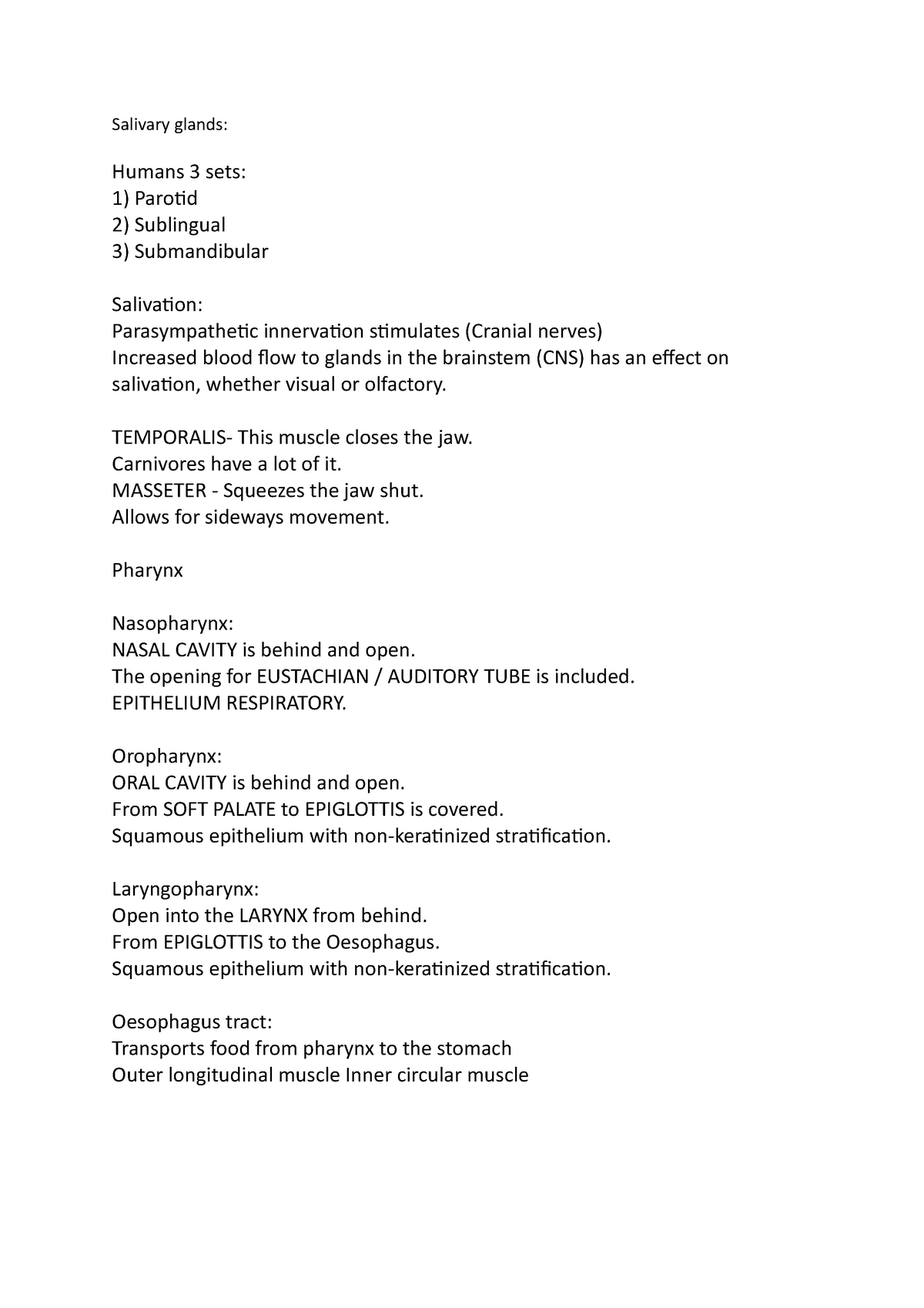 Salivary glands - This is a topic in Anatomy and physiology. - Salivary ...