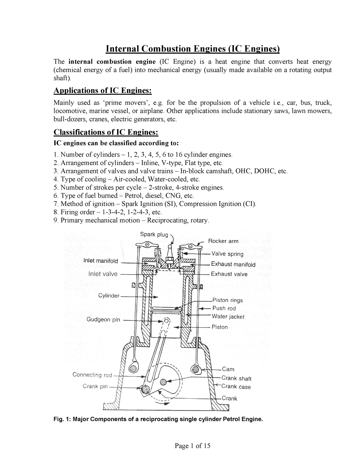 Ic engine part 4 - important questions of ic engine, ask in ssc je exam