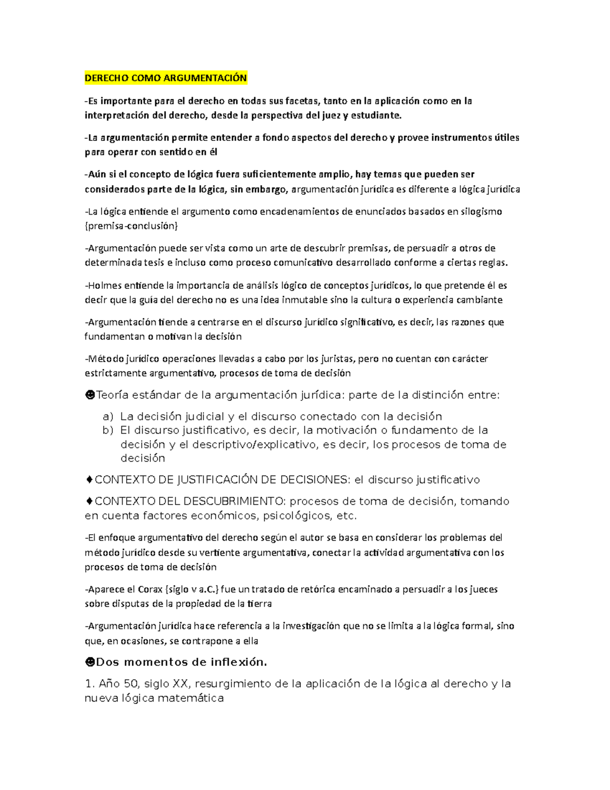 Lectura 1-ARGU - DERECHO COMO ARGUMENTACIÓN -Es Importante Para El ...