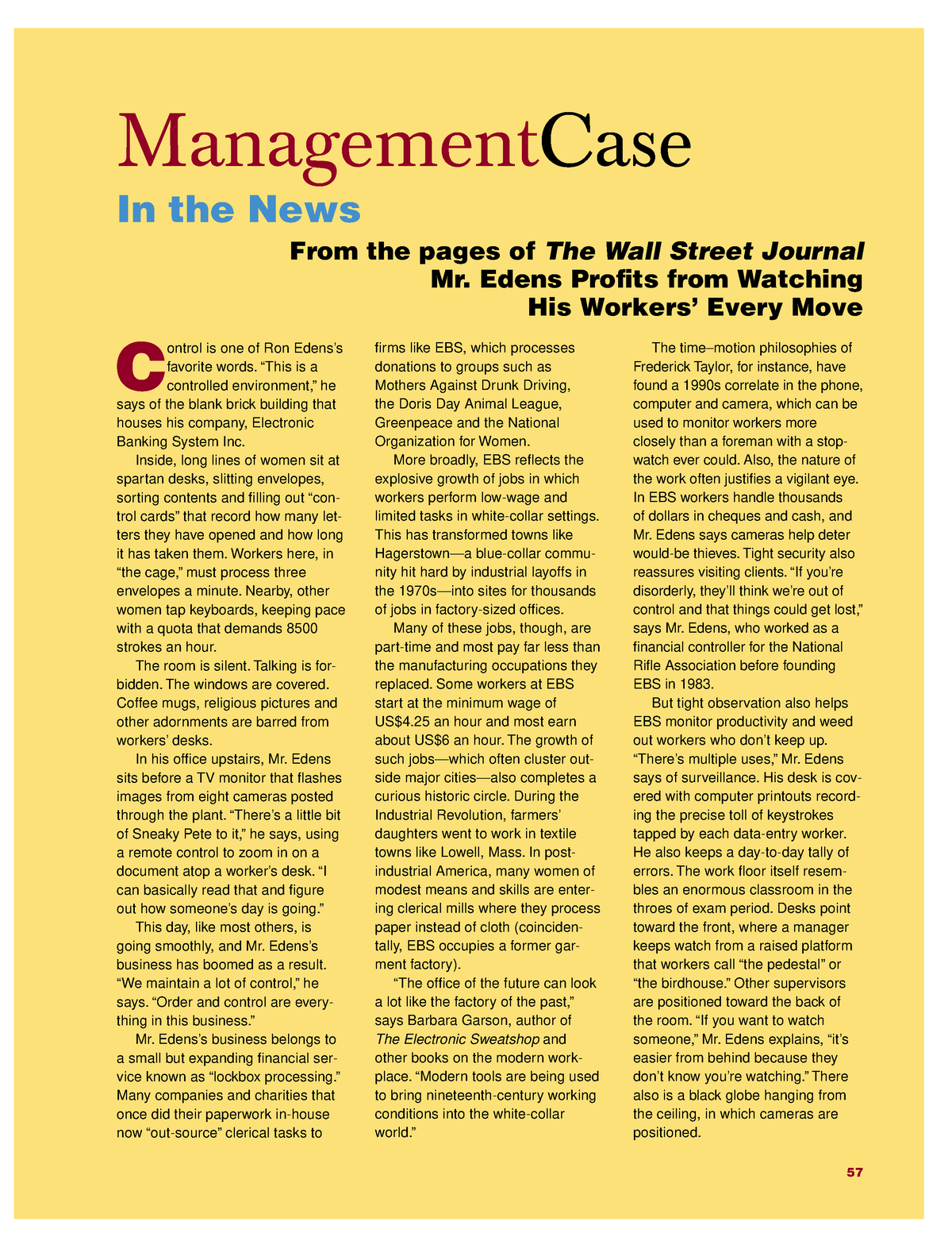 management theory case study