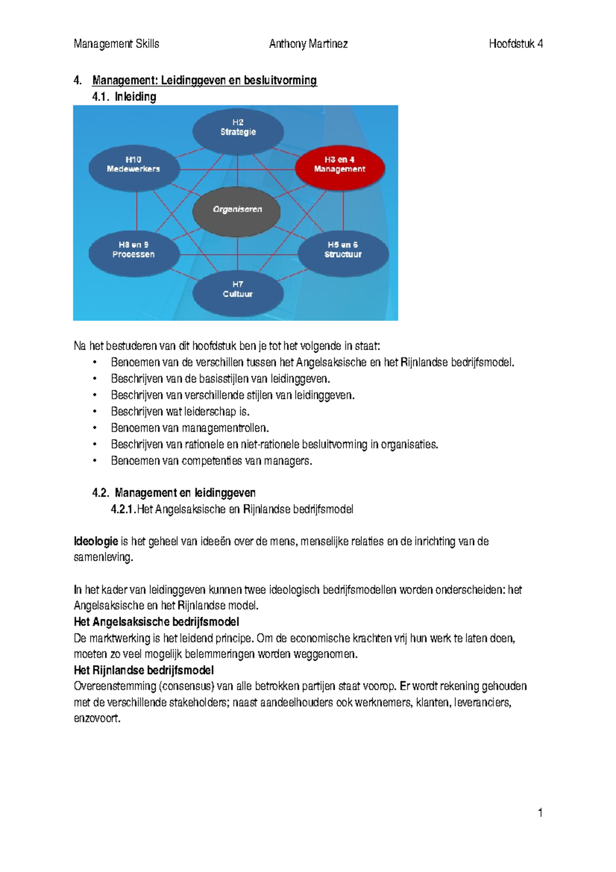 H4 - Management - Leidinggeven & Besluitvorming - 4. Management ...