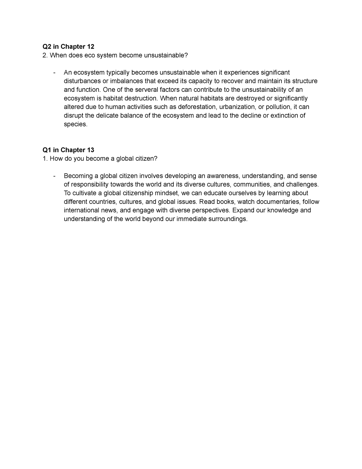 Understanting Contemporary - Q2 in Chapter 12 2. When does eco system ...