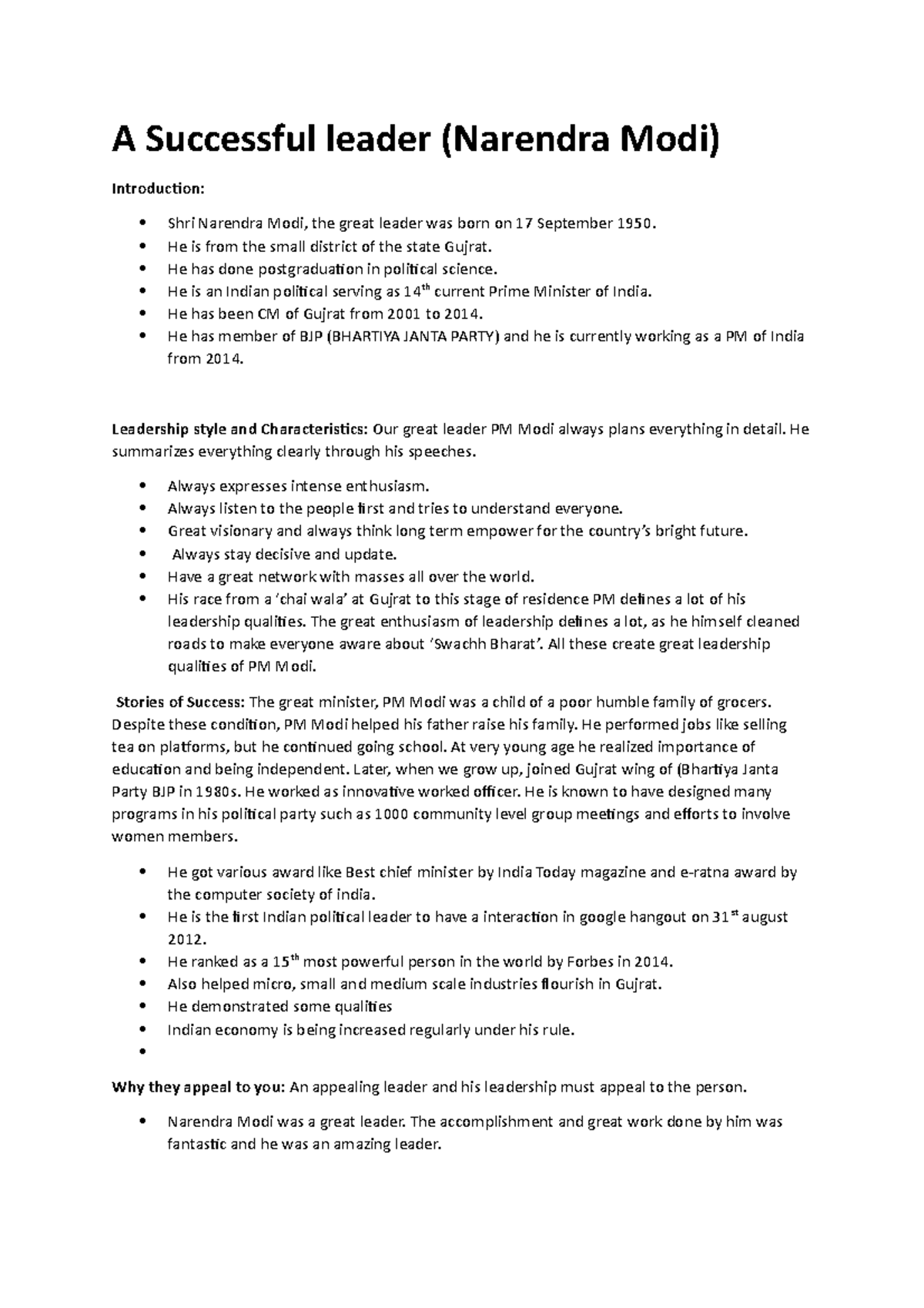 7401 Leader Narendra modi ji - A Successful leader (Narendra Modi ...
