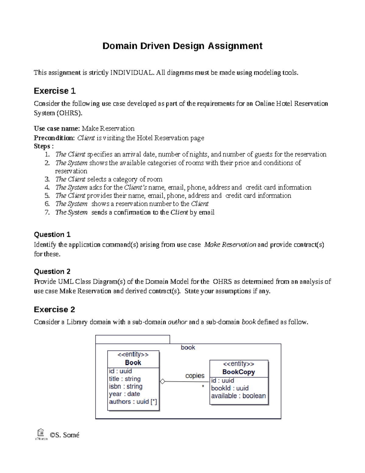 DDDAssignment - This is a practice assignment, similar questions on ...