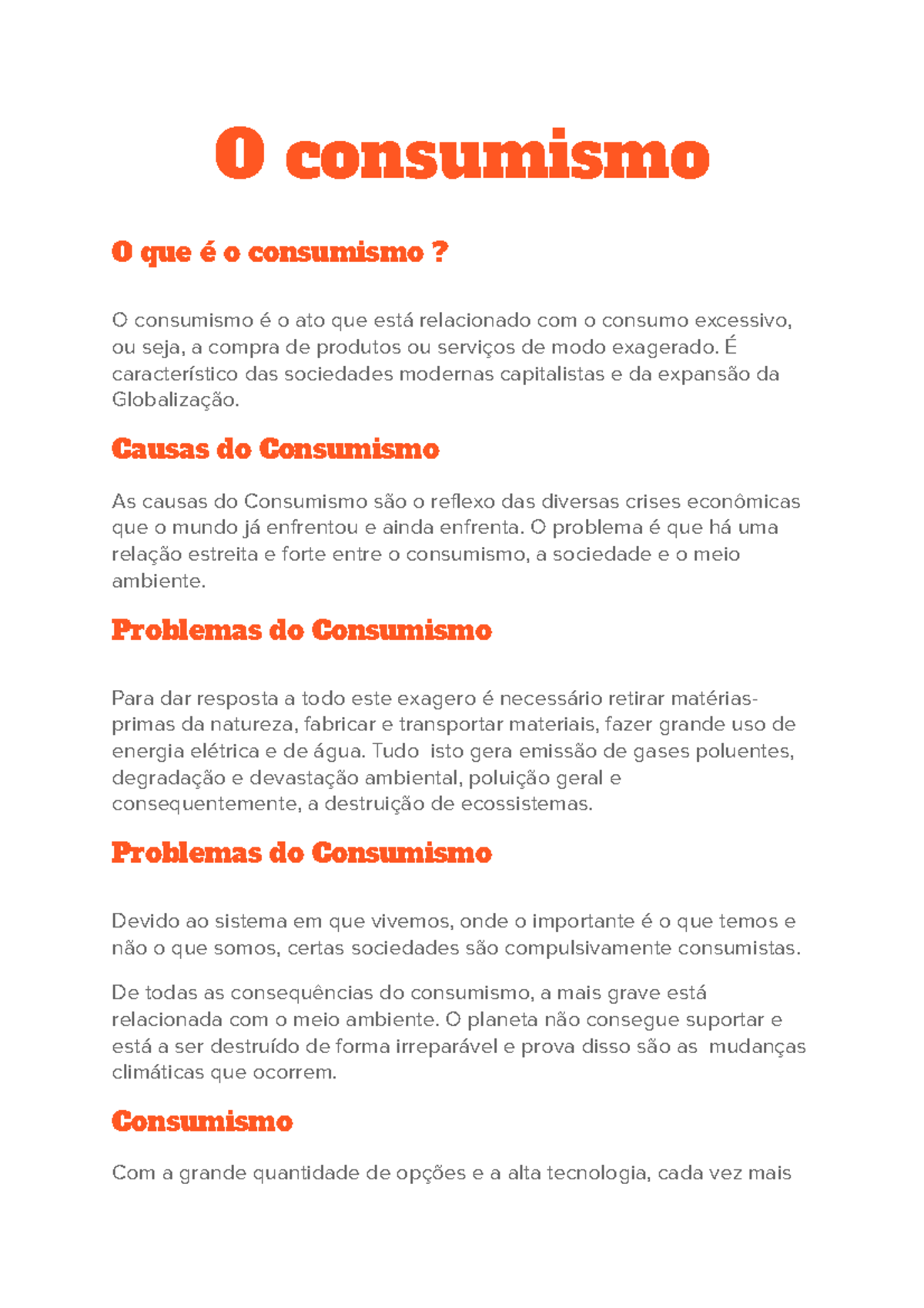 O consumismo - estudem por aqui é muito bom o apontamento - O ...