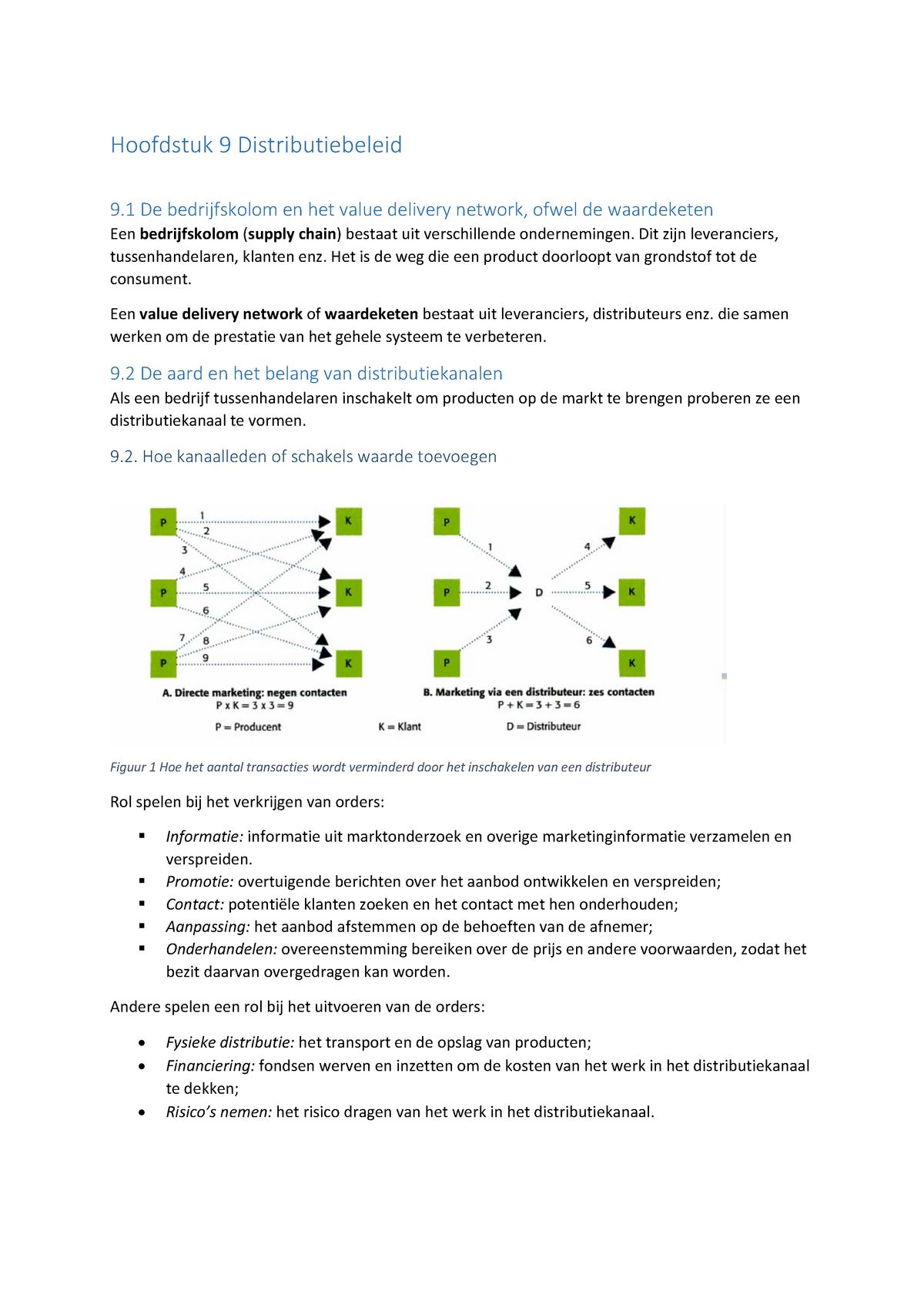 Hoofdstuk 9 Distributiebeleid - Warning: TT: Undefined Function: 32 ...