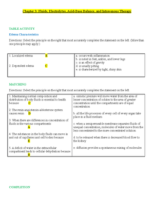 Chapter 3 Study Guide - Chapter 3: Fluids, Electrolytes, Acid-Base ...