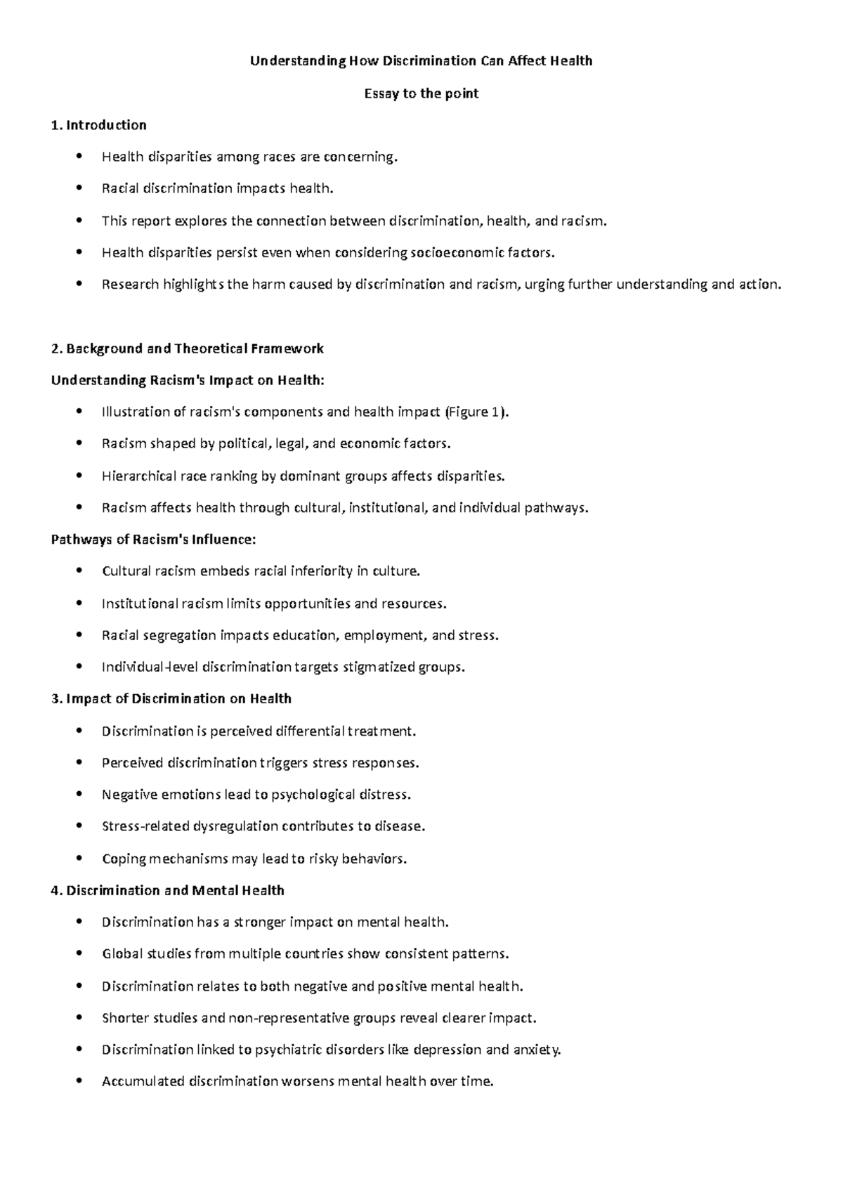 4 Understanding How Discrimination Can Affect Health- Easy to the point ...