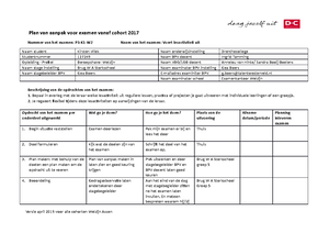 PVA B1-K1-W2 Bereidt De Uitvoering Van Activieiten Voor - Plan Van ...