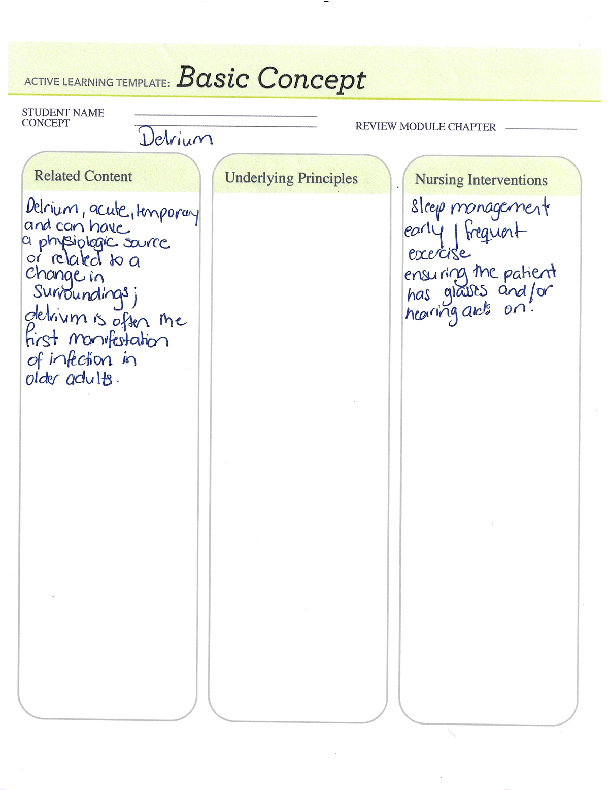 Ati templates on delirium MA122 Studocu