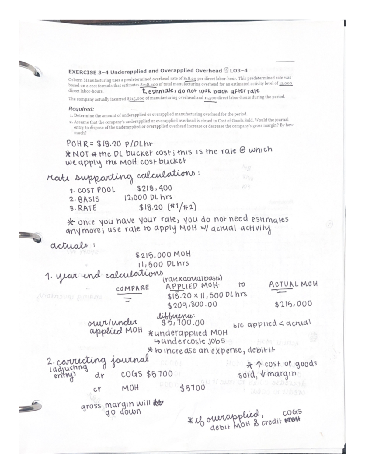 ACC2362 Exercise 3-4 - ACC 2362 - Studocu