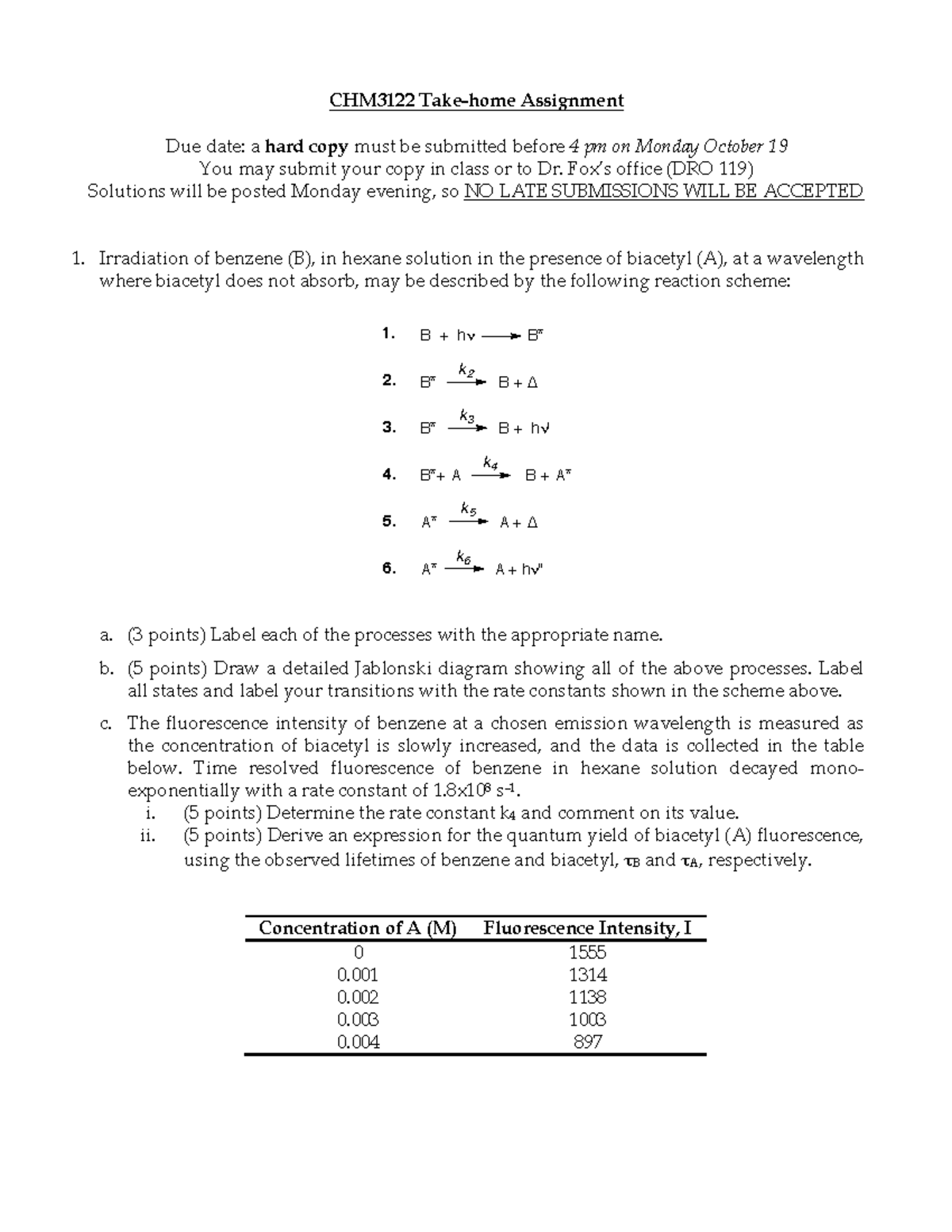 Seminar Assignments - Take Home Assignment 1, 2 - Warning: TT ...