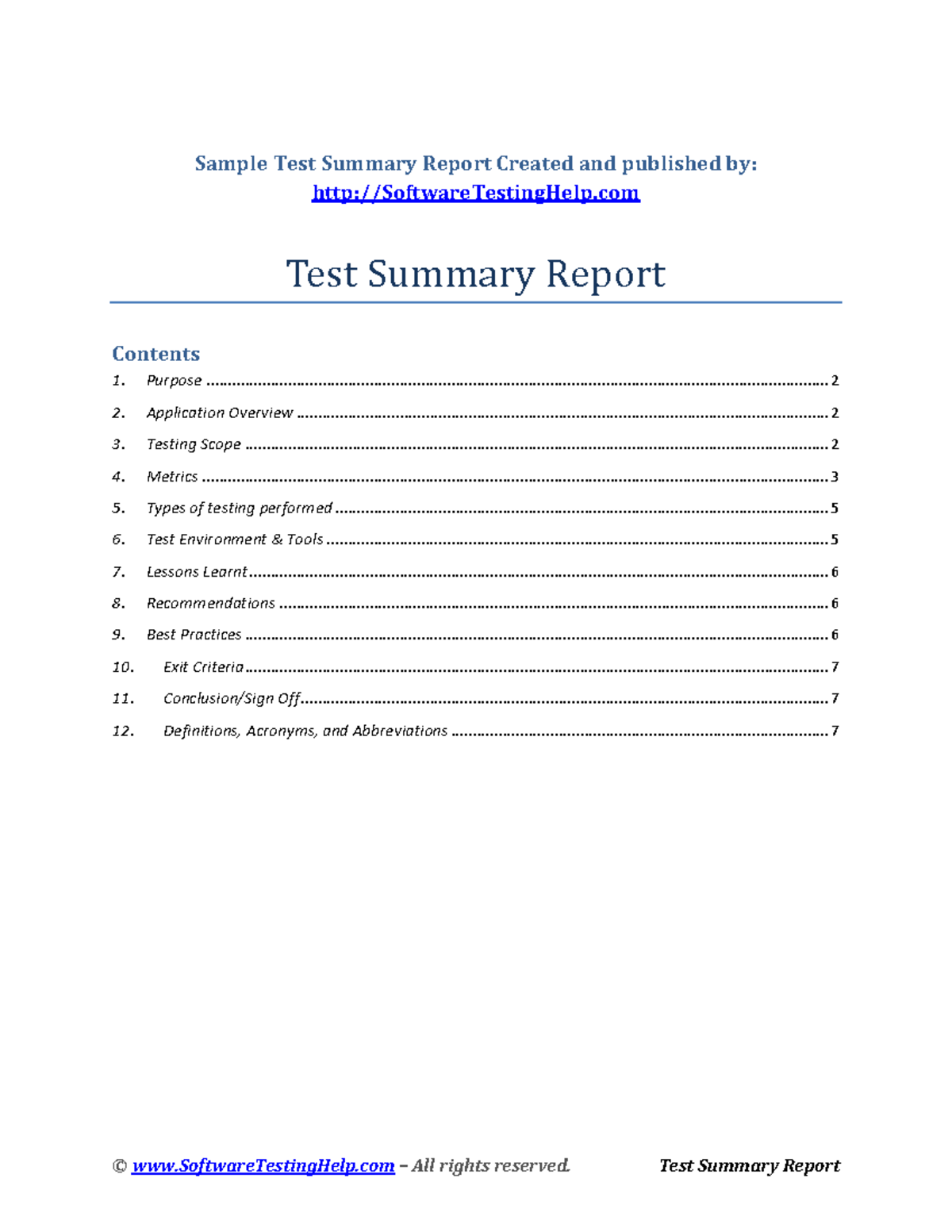 sample-test-summary-report-by-software-testing-help-sample-test