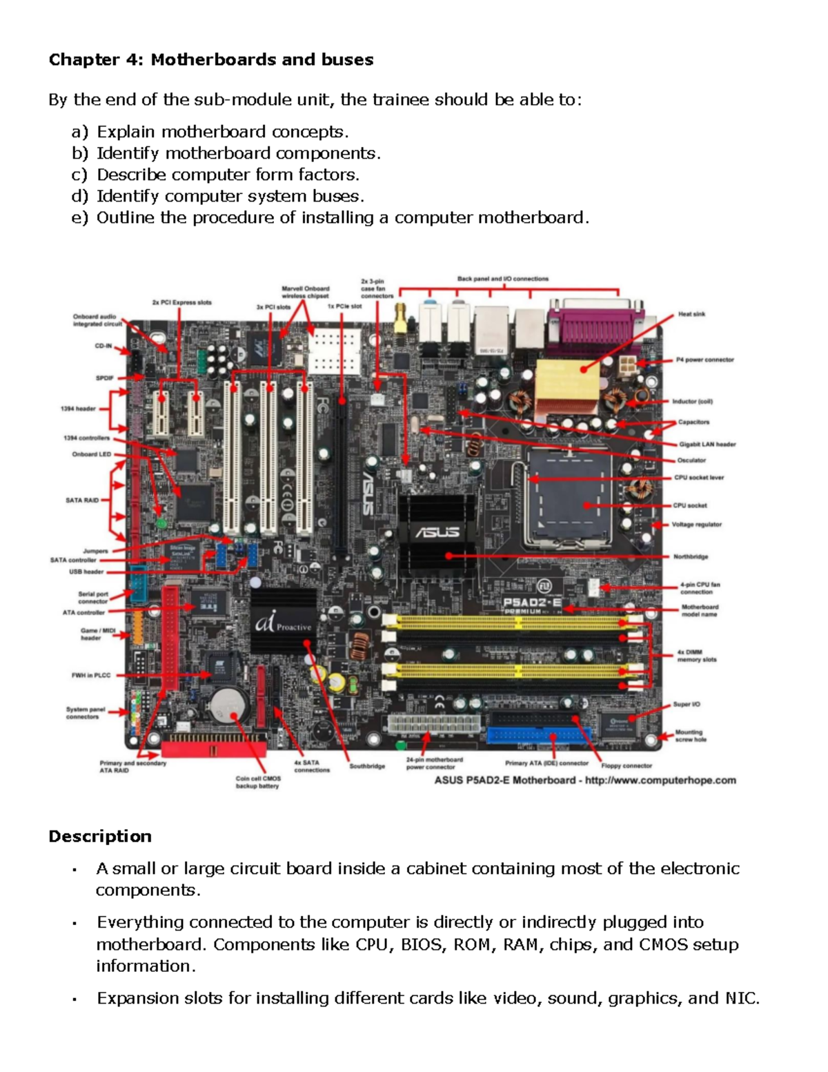 Chapter 4 - computer repair and maintenance notes - Chapter 4 ...
