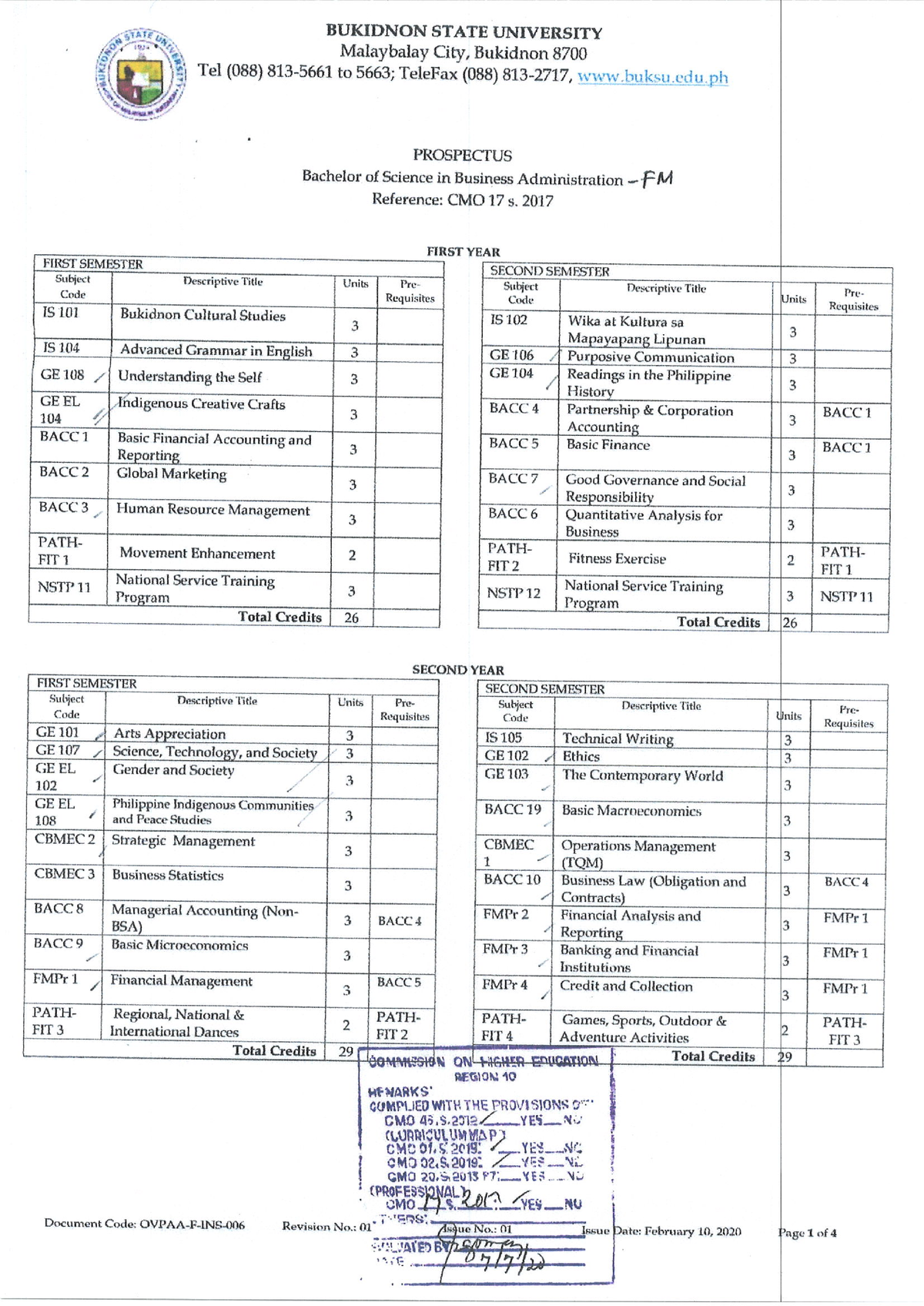 bsba-prospectus-2020-national-service-training-program-studocu