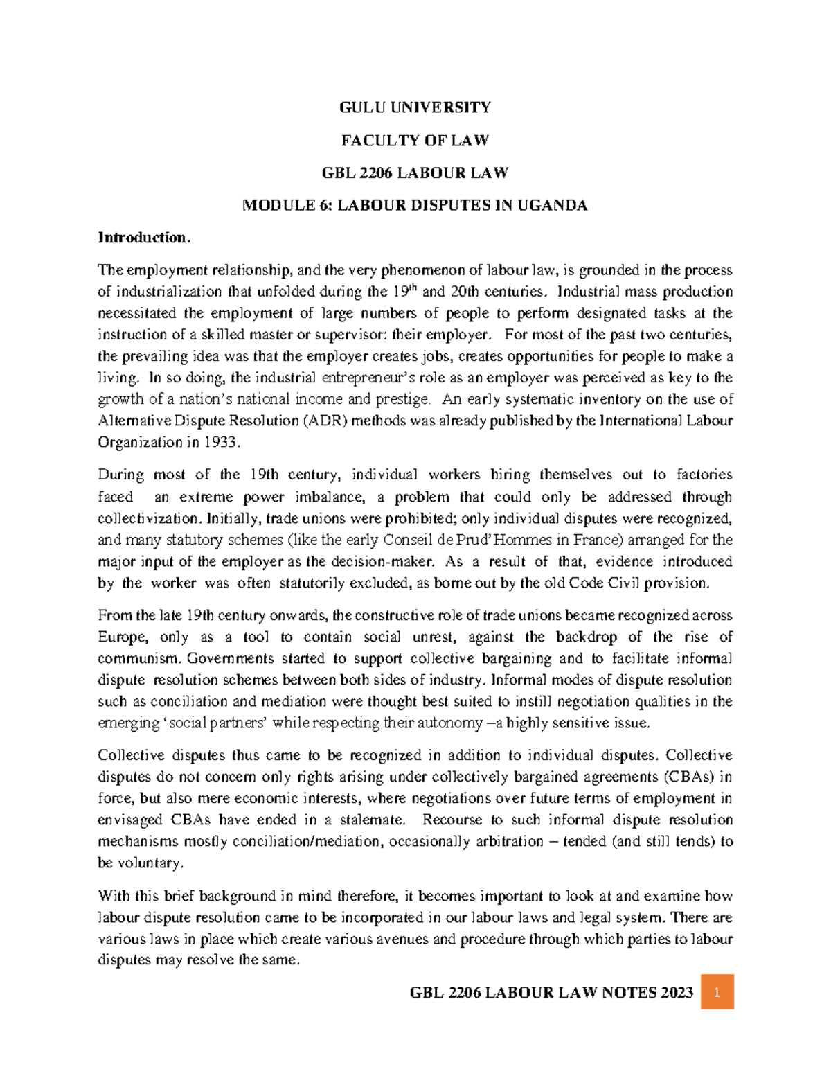 labour-disputes-in-uganda-6-gulu-university-faculty-of-law-gbl-2206