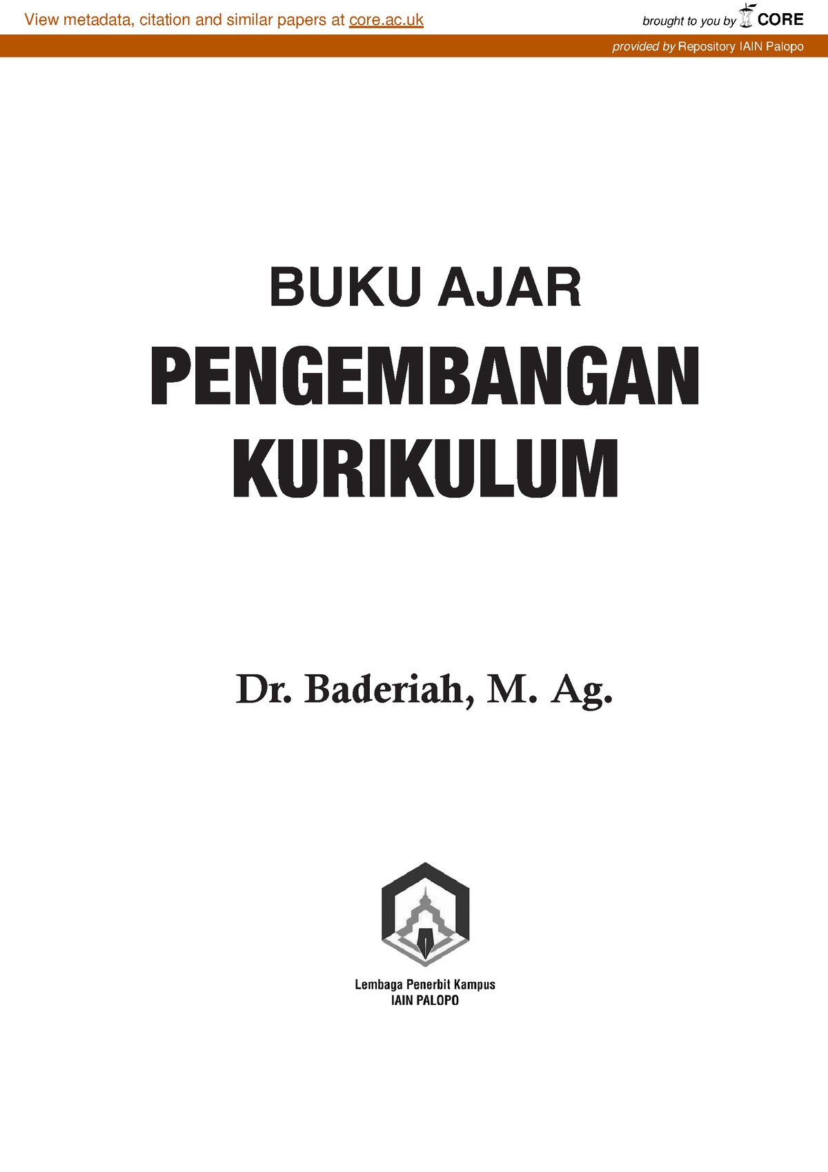 BUKU Perkembagan Kurikulum - BUKU AJAR PENGEMBANGAN KURIKULUM Dr ...