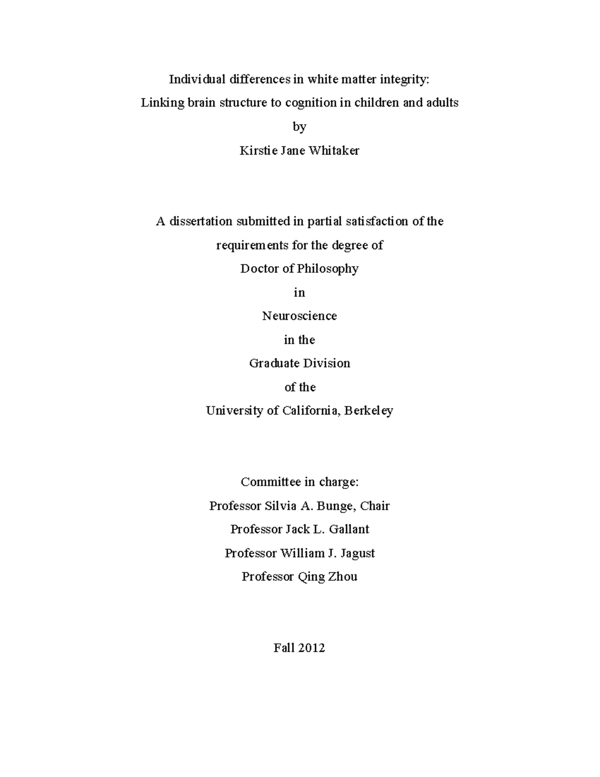 White matter visualization 3 - Individual differences in white matter ...