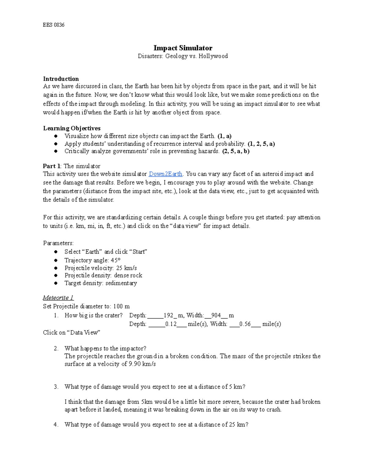 HW Impact Simulator - Impact Simulator Disasters: Geology vs. Hollywood ...