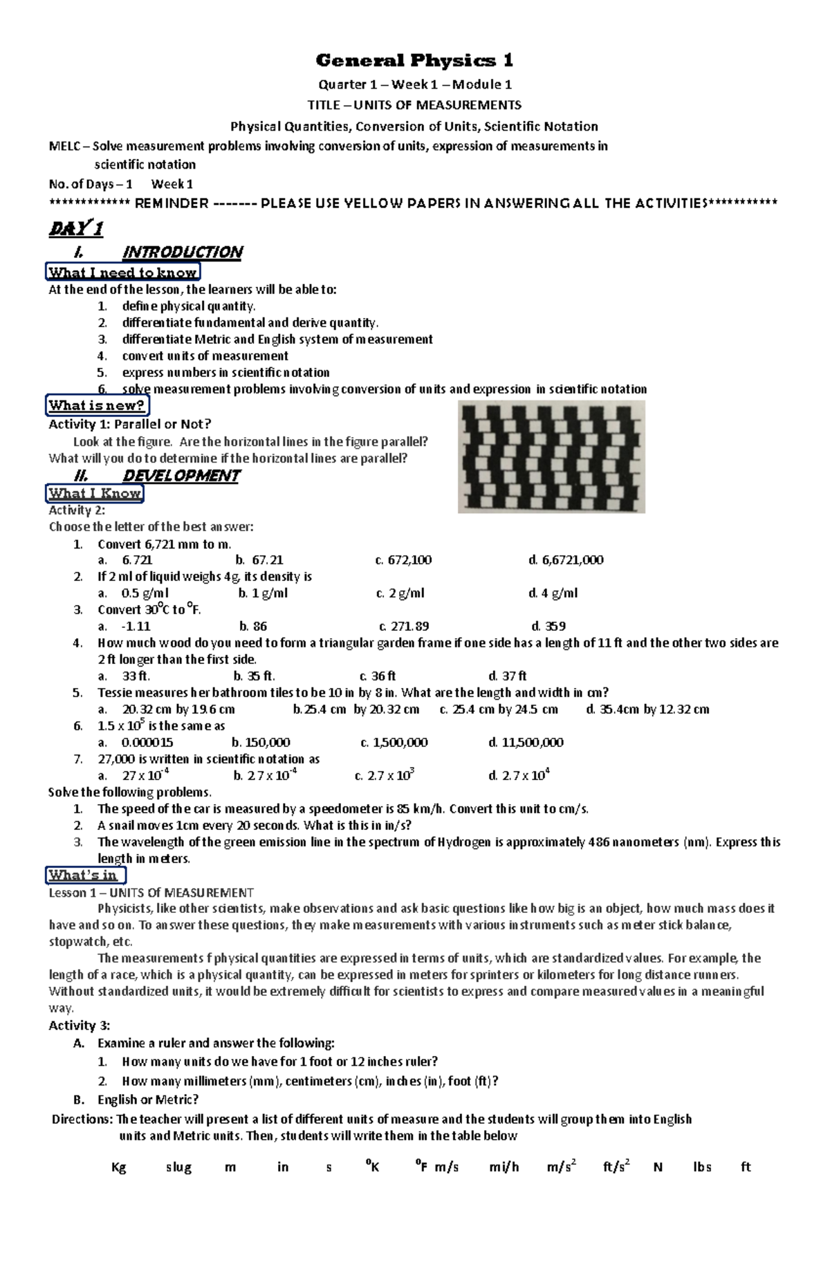MELC 1,2,3,5,8,9,10 - Module 1,2,3 - Wk 1 (Autosaved) - General Physics ...