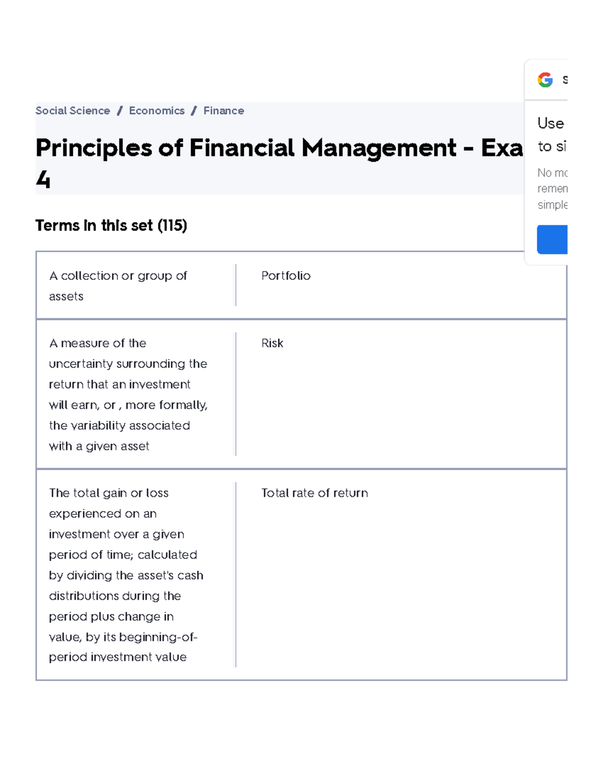 Principles Of Financial Management - Exam 4 Flashcards Quizlet - Principles Of Financial ...