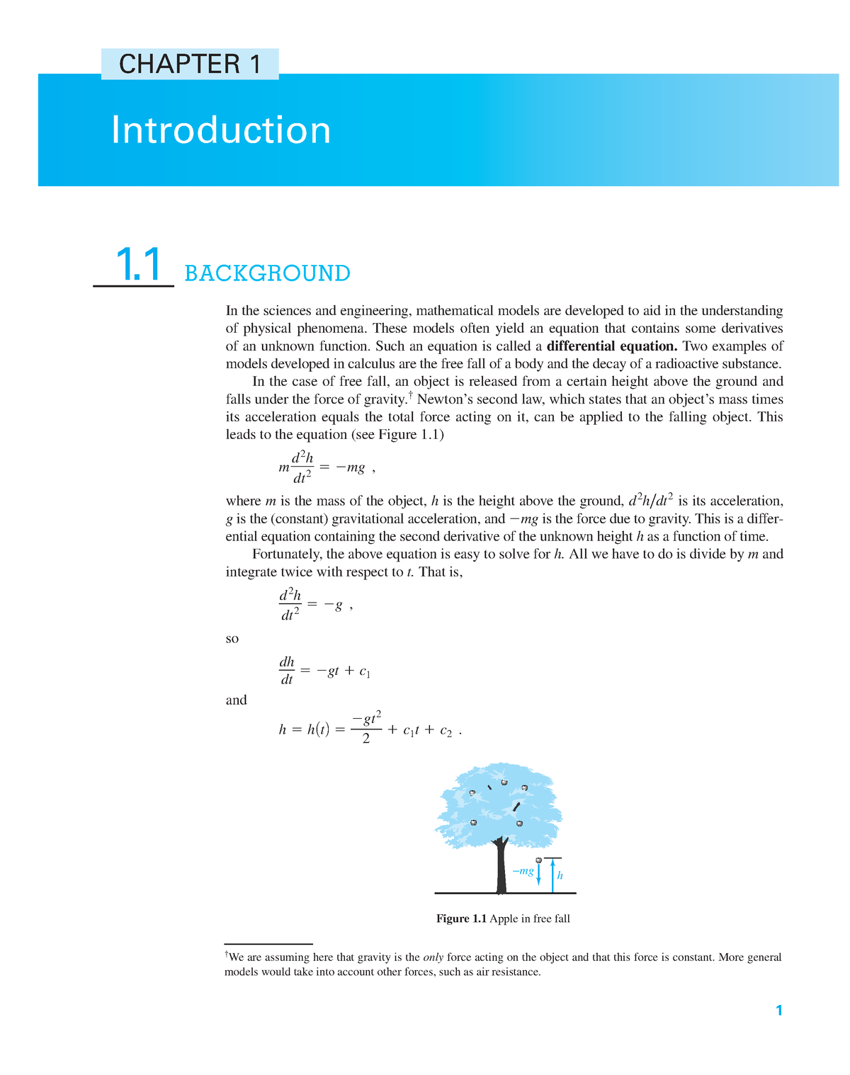 Introduction To ODES - Ordinary Differential Equations - 1 In The ...