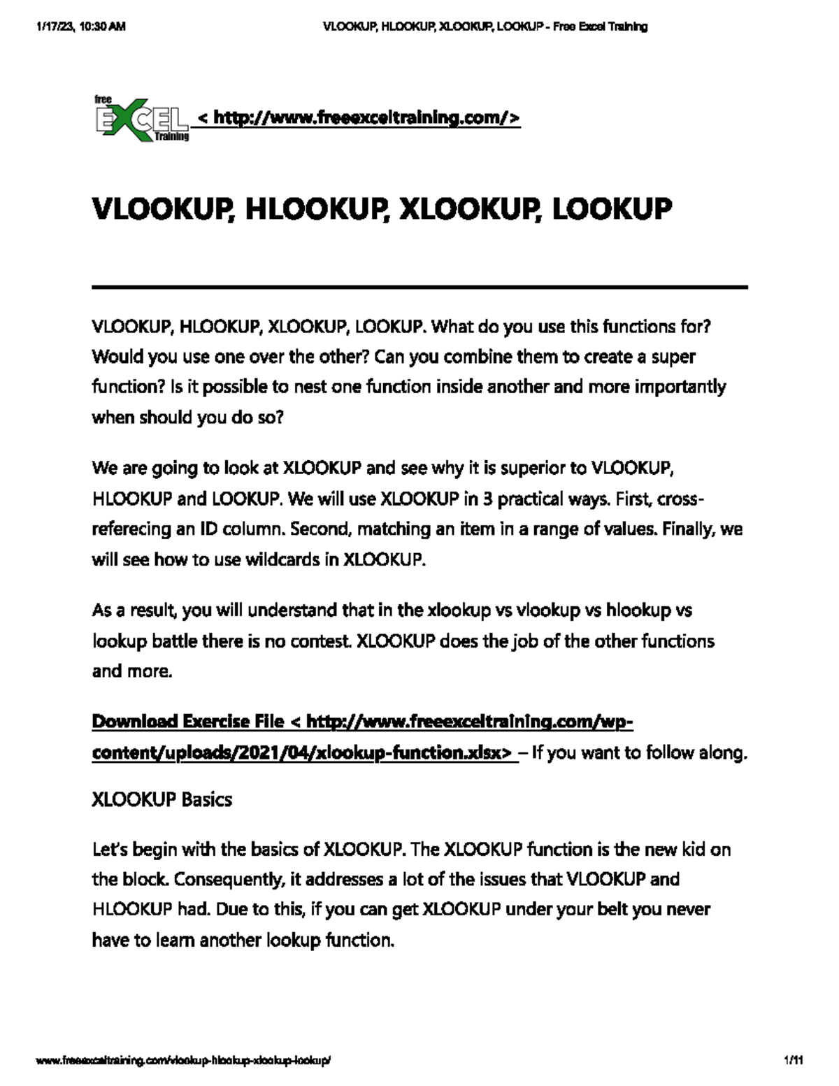 Lookup Vlookup Hlookup Xlookup - Computer Science - Studocu