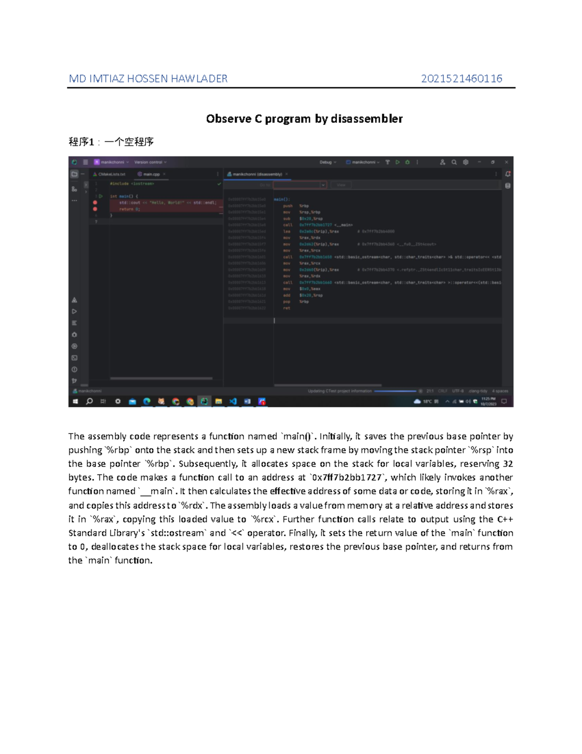 2021521460116-week3 - Assembley Lab - MD IMTIAZ HOSSEN HAWLADER ...