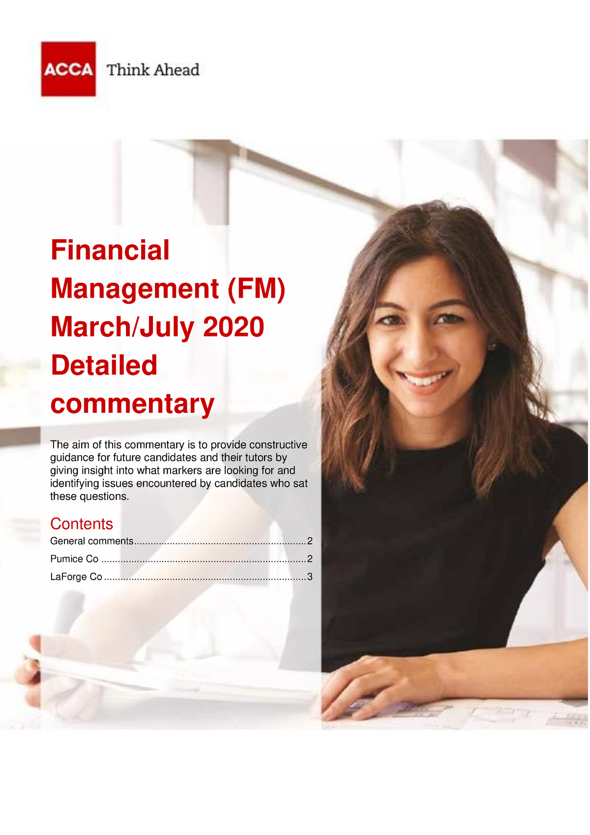 FM Examiner's Report - Mar-Jul 2020 Detailed Commentary - Financial ...