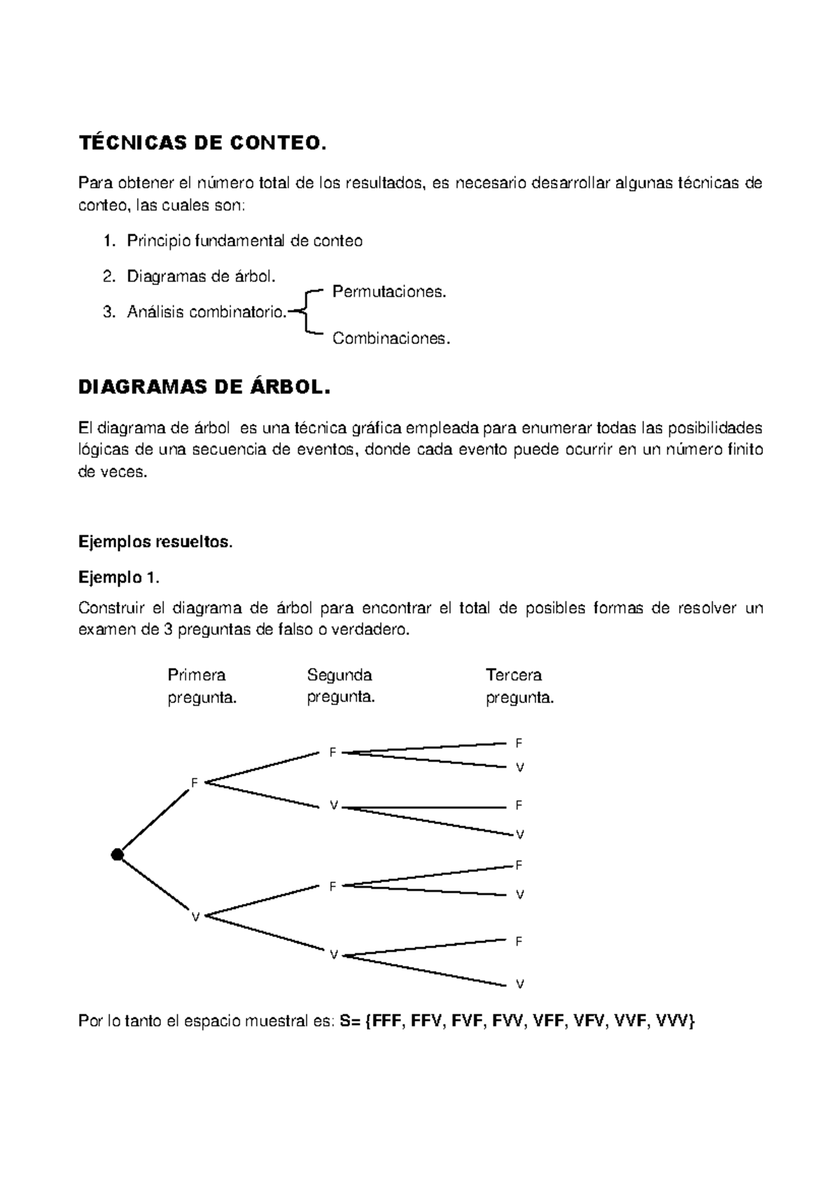 TECNICAS DE CONTEO PROBABILIDAD - TÉCNICAS DE CONTEO. Para Obtener El ...