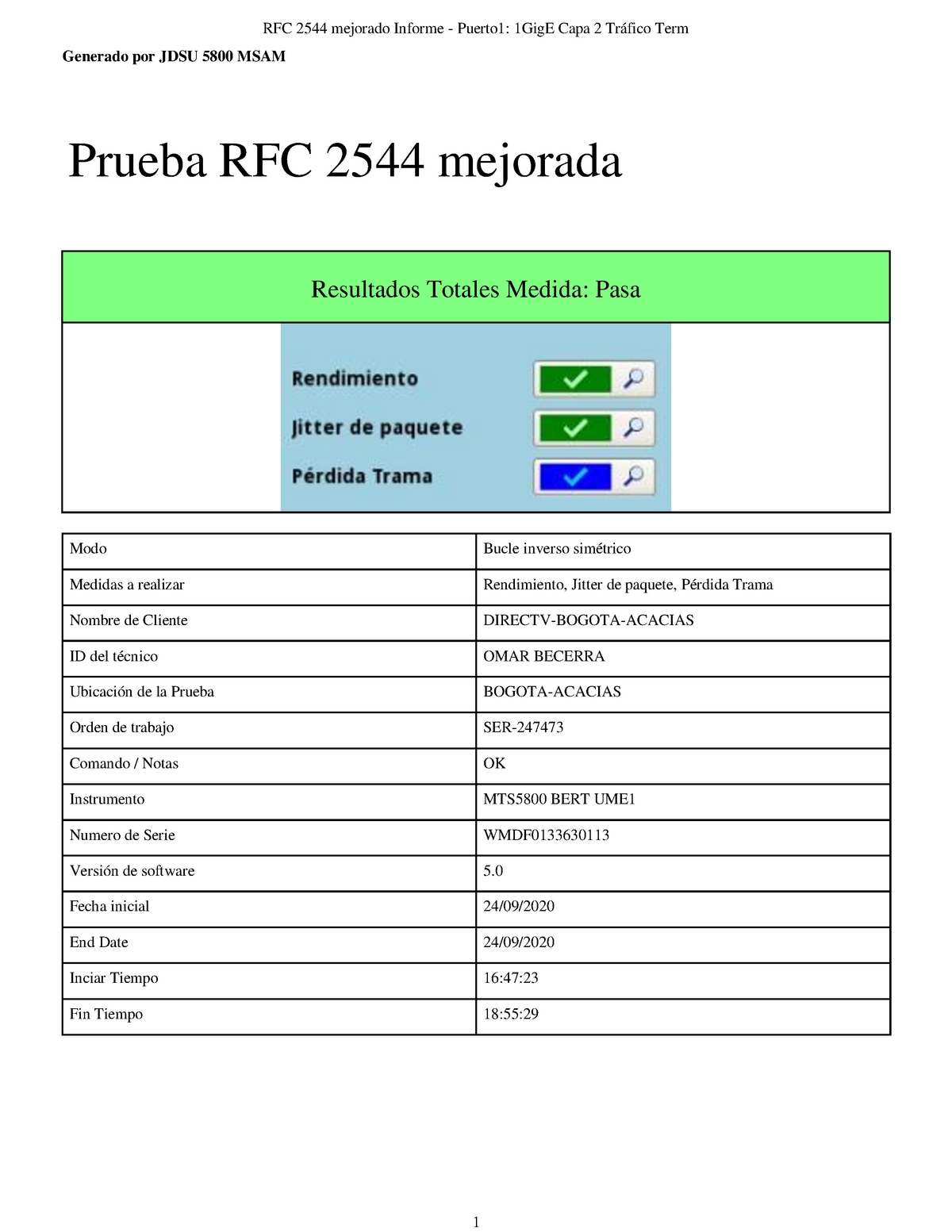 Какой автоматизированный тест выполняет приложение rfc 2544