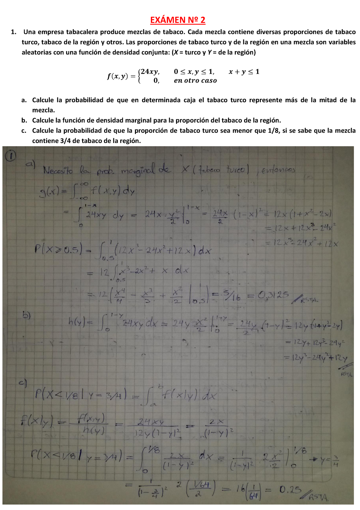 305556124 Prueba 2Ejercicios Resueltos Procesos Estocasticos Parte 2 ...