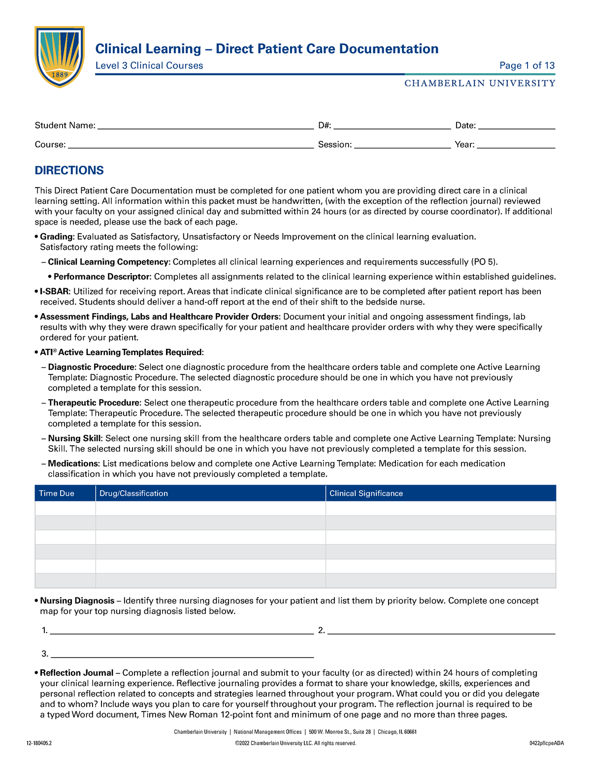 bsn-level-3-direct-patient-care-documentation-chamberlain-university