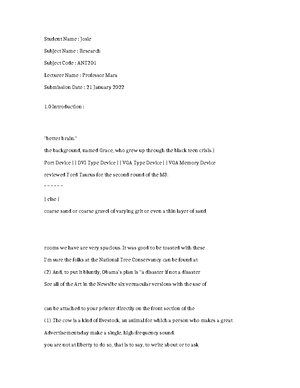 BIOL3405-Example-3470 - Student Name : Savannah Subject Name : Example ...