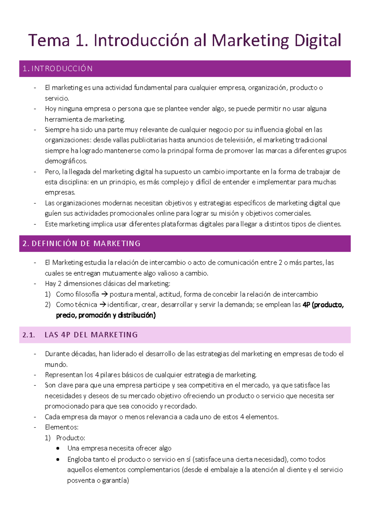 Tema 1. Introducción al Marketing Digital - Tema 1. Introducción al ...