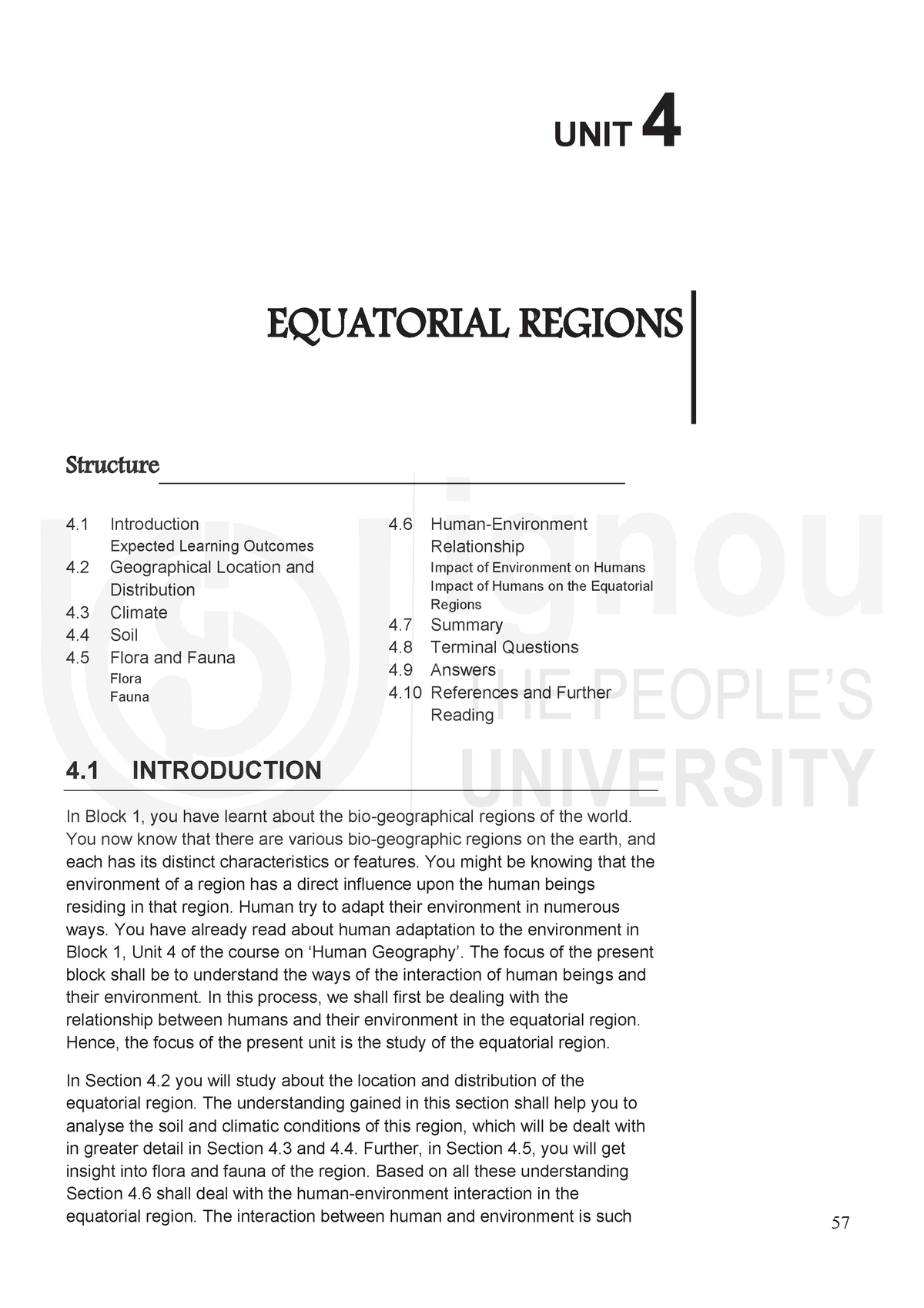 Unit-4 - Equatorial Regions UNIT 4 EQUATORIAL REGIONS Structure 4 ...