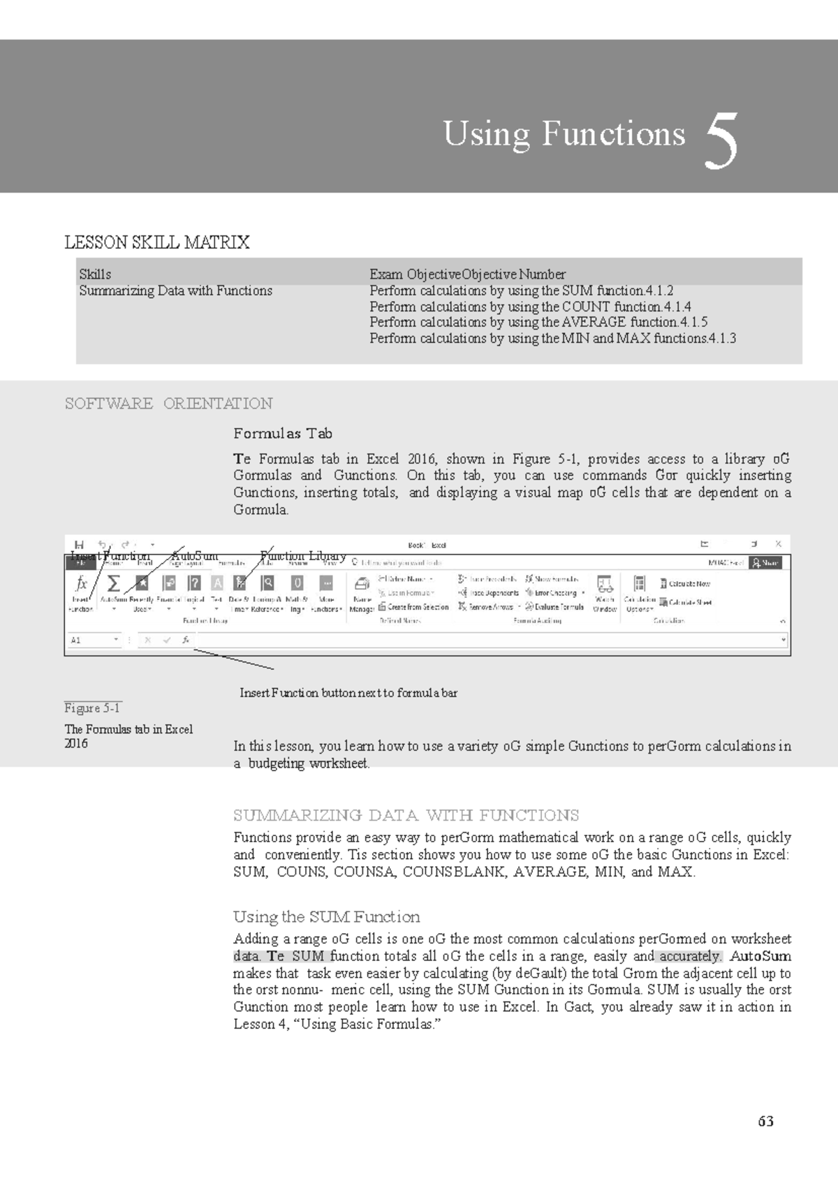MS Excel Lesson 5 - Answers for accounting - Skills Summarizing Data ...