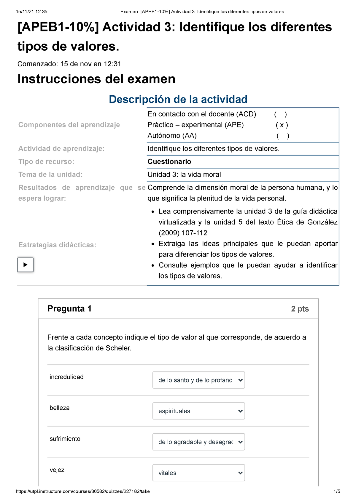 10 P Examen [APEB 1-10%] Actividad 3 Identifique Los Diferentes Tipos ...