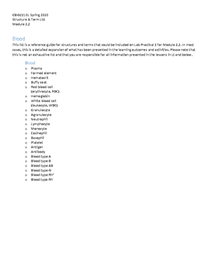 Lab exam 1 study guide - McNabney - Lab Practical Numero Uno This lab ...