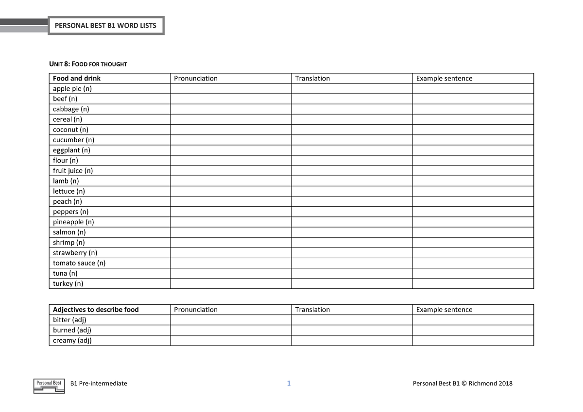 pb-am-e-b1-word-list-u8-unit-8-b1-pre-intermediate-1-personal-best