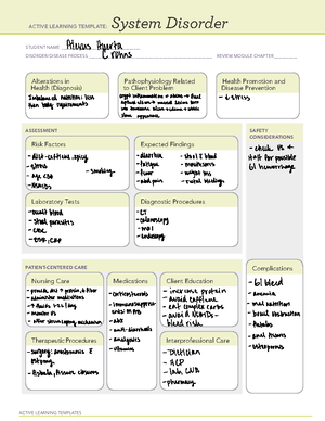 Urinary Cath - Active Learning Template Nursing Skill form - ACTIVE ...