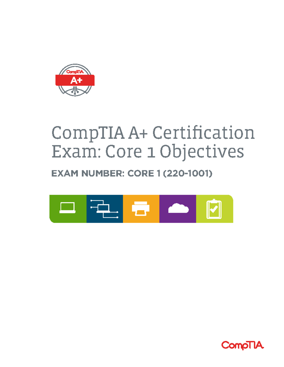 Comptia A 220 1001 Exam Objectives (6 0) - CompTIA A+ Certification ...