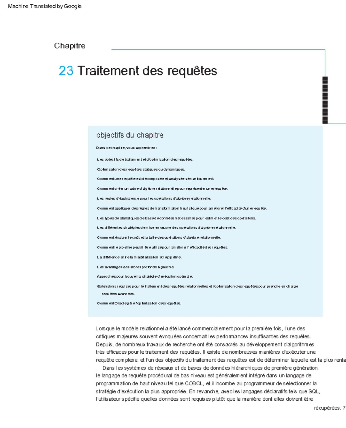 C 23 - 23 Traitement des requêtes Dans les systèmes de réseaux et de ...