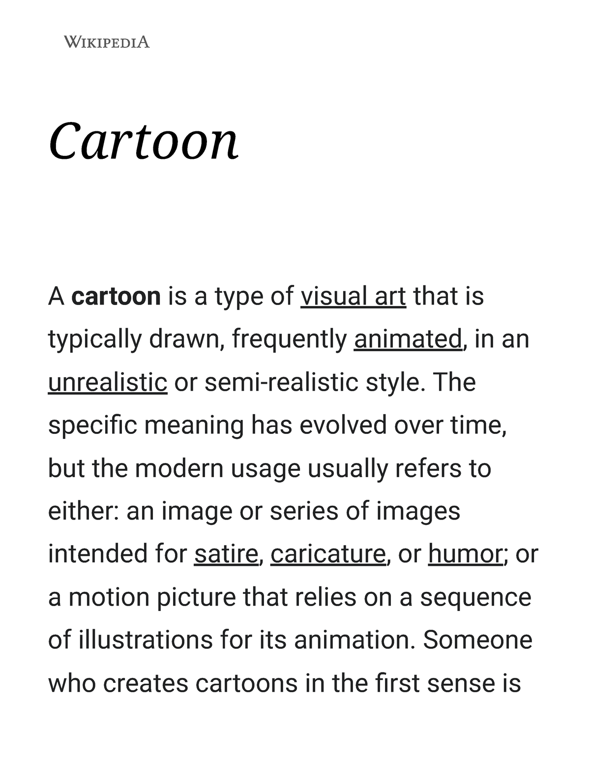 cartoon-wikipedia-hsis-cartoon-a-cartoon-is-a-type-of-visual-art