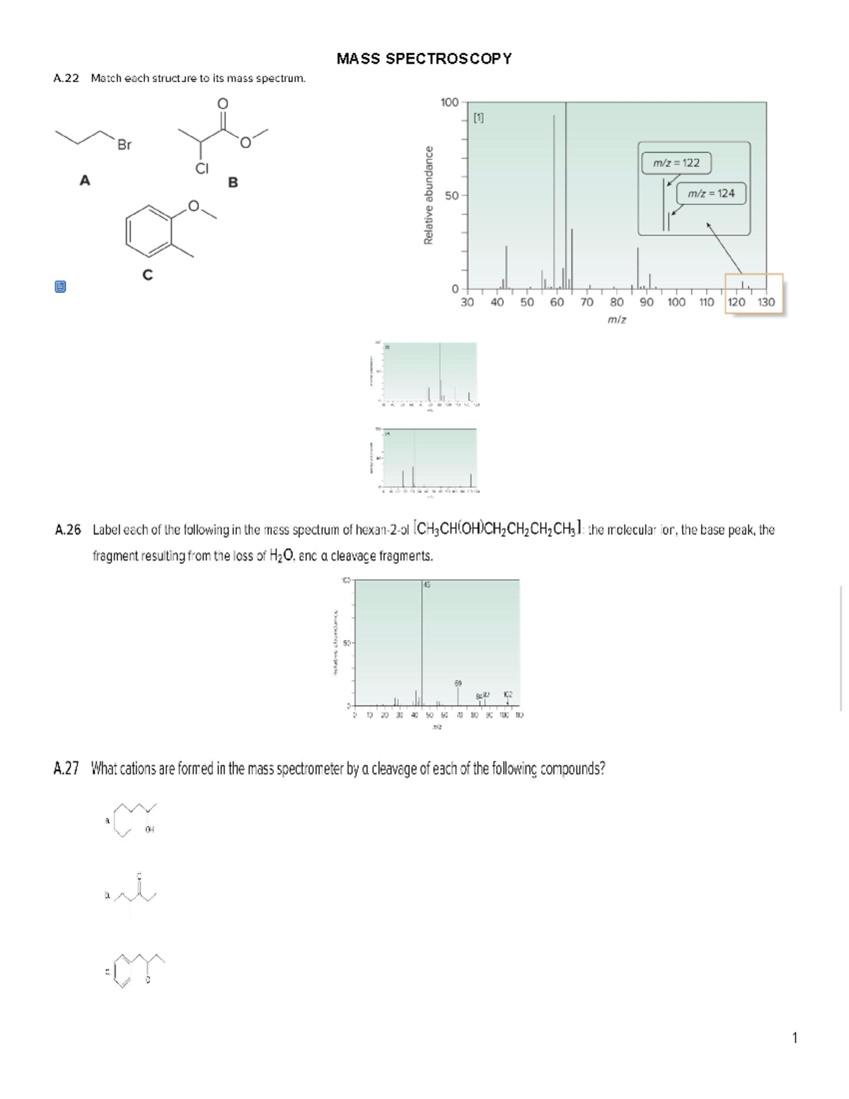 MASS SPEC - ALL IMPORTANT QUESTUONS THAT YOU NEED FOR SPECTRSCOPY ...
