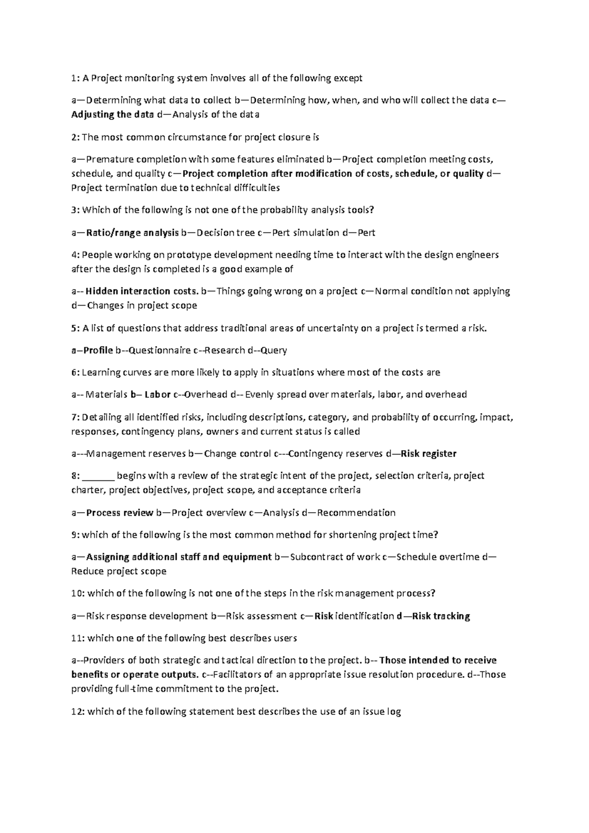 Project management exam, OPMC003 assignments and Project materials - 1 ...