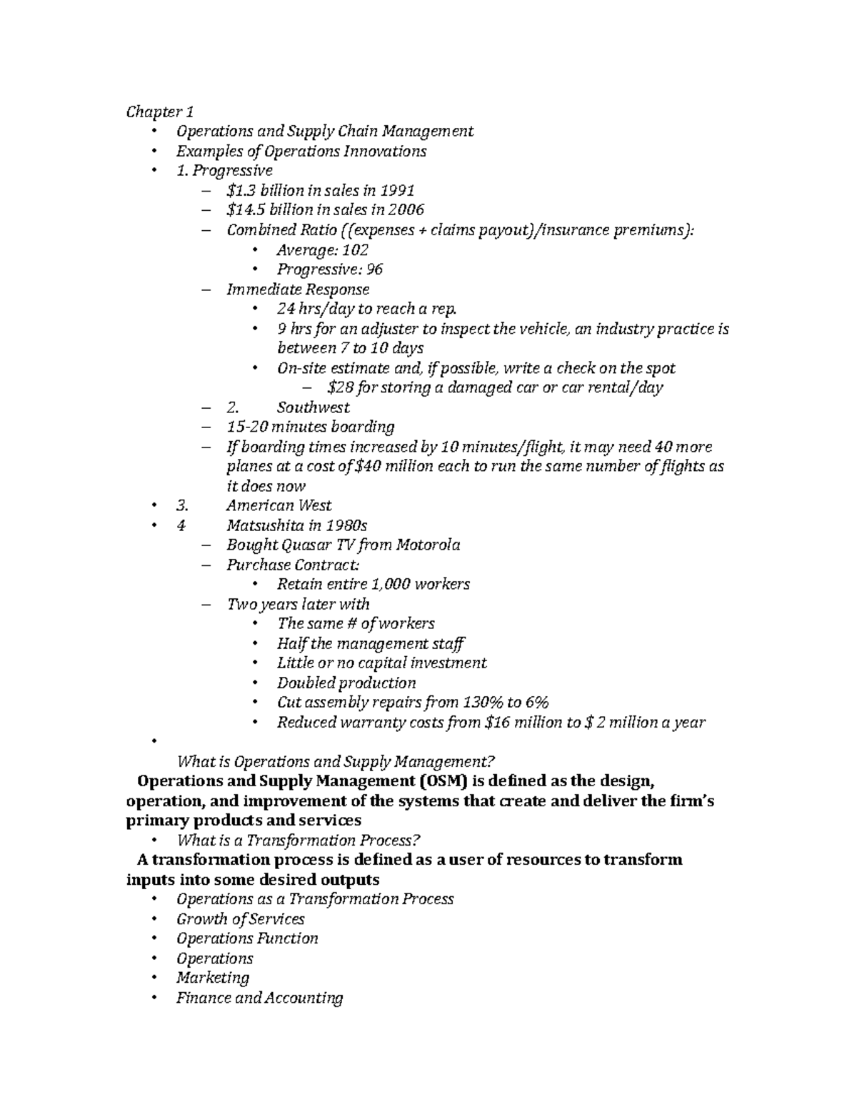 Review - Lecture notes Chp 1, 2, 4 & 6 - Chapter 1 • Operations and ...